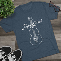 Super Cool Guitar Unisex Tri-Blend Crew Tee