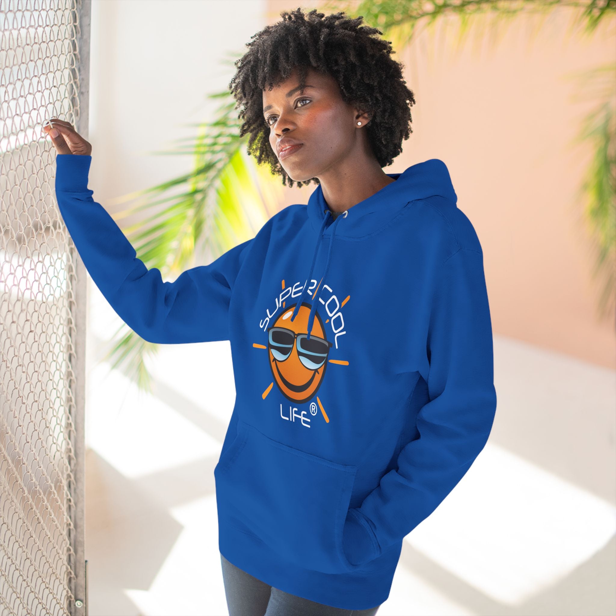 Super Cool Three-Panel Fleece Hoodie