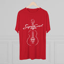 Super Cool Guitar Unisex Tri-Blend Crew Tee