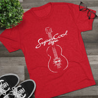 Super Cool Guitar Unisex Tri-Blend Crew Tee