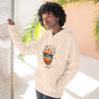 Super Cool Three-Panel Fleece Hoodie